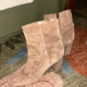 Sam Edelman Tan Suede Ankle Booties